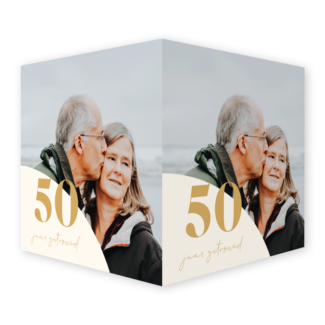 Raambord jubileumfeest 50 jaar getrouwd eigen foto