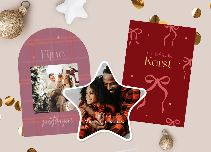 kerstkaarten en nieuwjaarskaarten